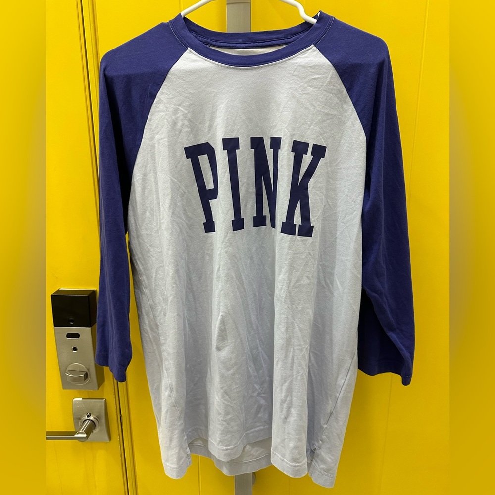 Pink Victoria’s Secret mid sleeve medium purple shirt